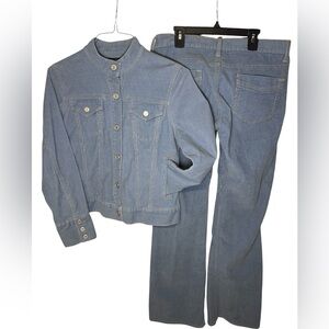 Vntg Gap Blue Corduroy Jacket  and Pant Set